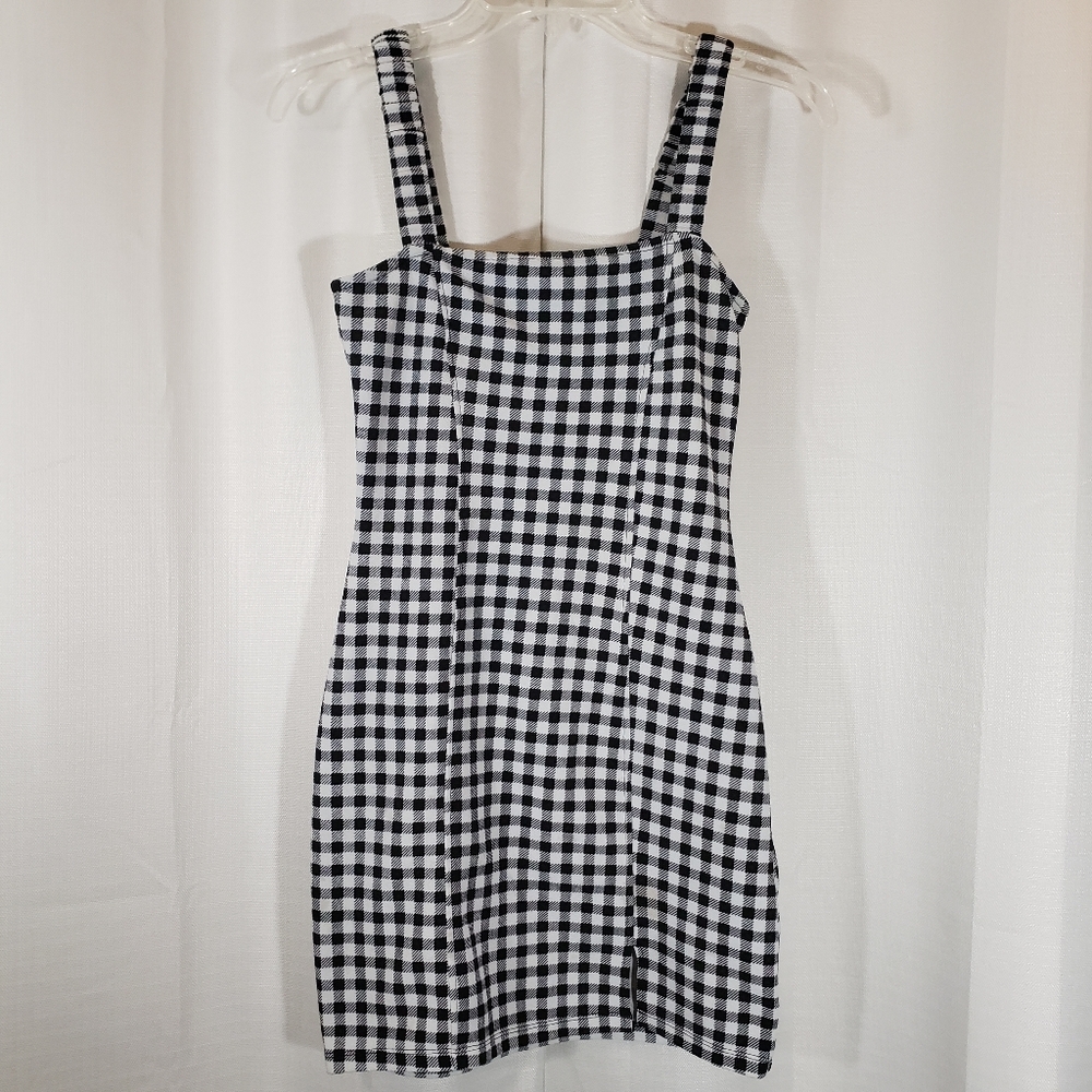 Black and White Checkered Dress